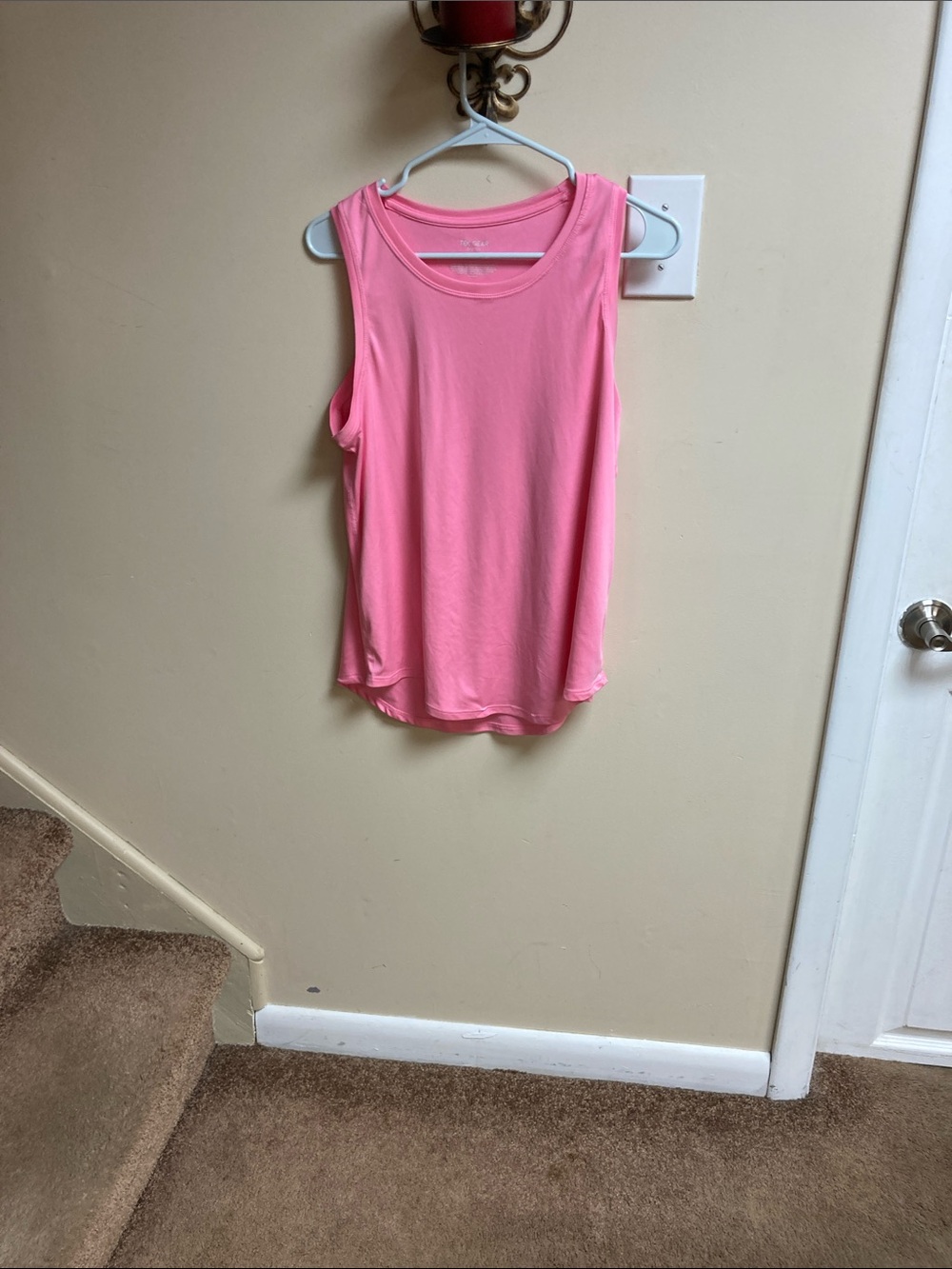 tek gear Bright Pink Muscle Tank Top